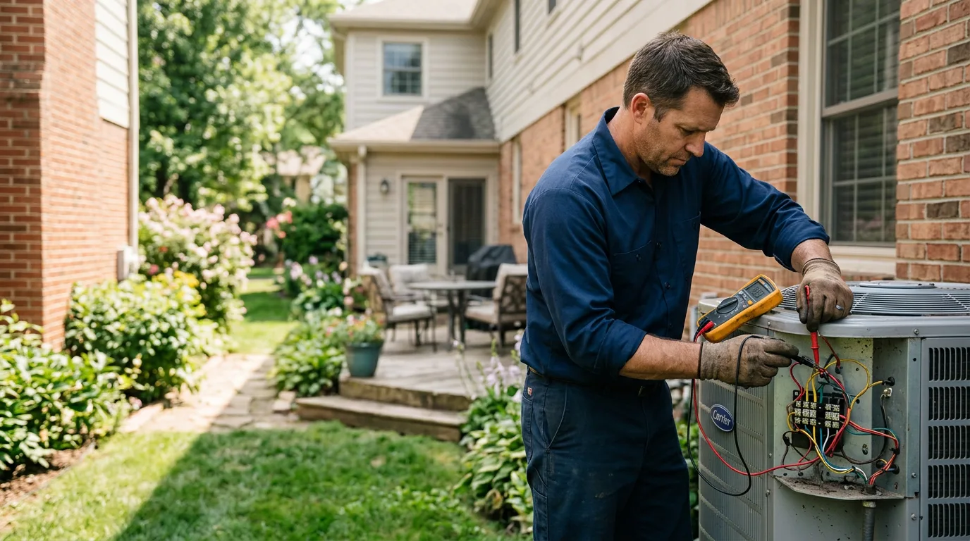 HVAC technician working near Bolivar, OH